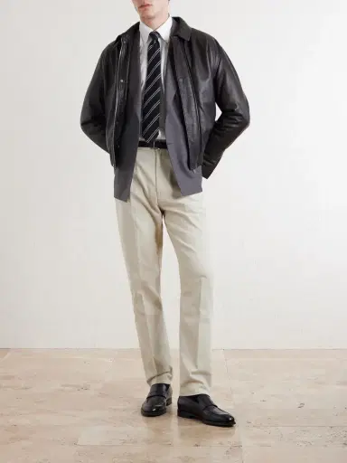 dunhill Tapered Cotton-Blend Twill Trousers - Men | Thumbnail 2 dunhill Tapered Cotton-Blend Twill Trousers - Men | Thumbnail 2