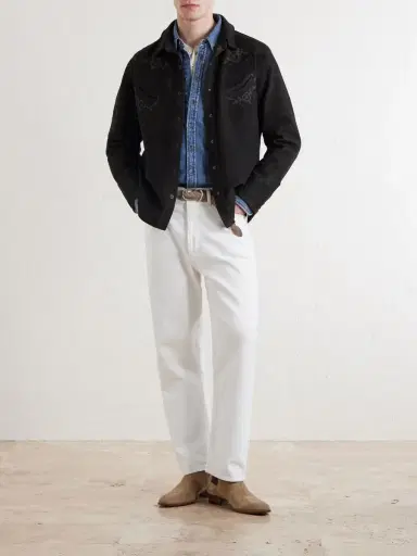 RRL Embroidered Suede Jacket - Men | Thumbnail 2 RRL Embroidered Suede Jacket - Men | Thumbnail 2