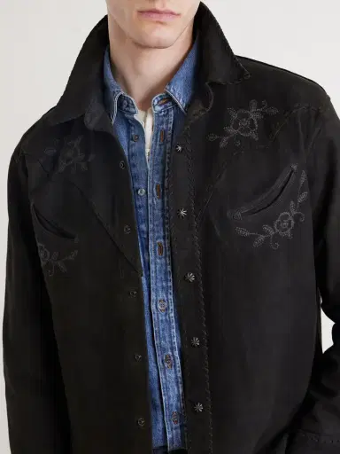 RRL Embroidered Suede Jacket - Men | Thumbnail 5 RRL Embroidered Suede Jacket - Men | Thumbnail 5