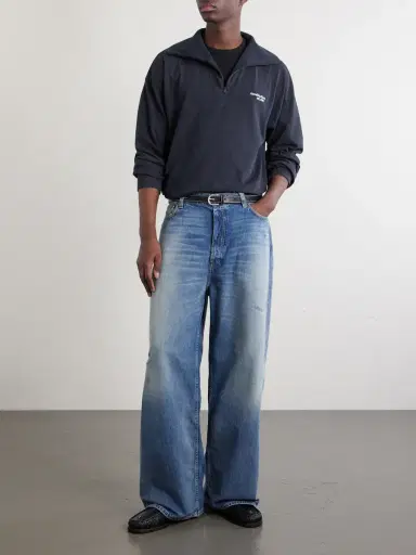 Acne Studios 2023 Wide-Leg Distressed Jeans - Men | Thumbnail 2