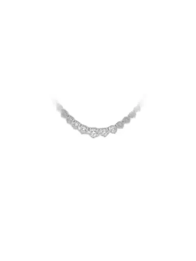 Wish Fine Jewelry 5.47ct Diamond 18K Gold Graduated Tennis Necklace | Thumbnail 1
