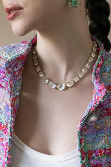 IRENE NEUWIRTH JEWELRY Rainbow Moonstone Gemmy Gem Necklace | Thumbnail 2