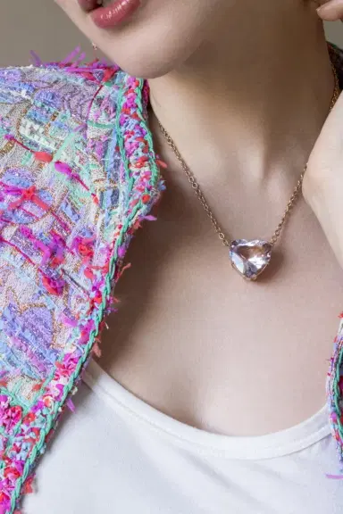 IRENE NEUWIRTH JEWELRY Rose Of France Heart Love Neecklace | Thumbnail 2