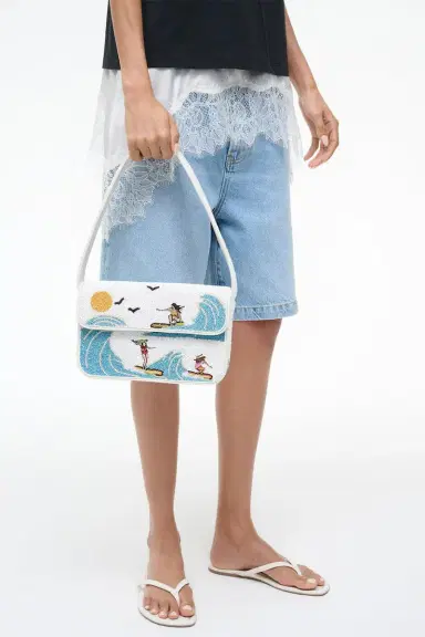 Staud Tommy Beaded Bag - Surf Babes | Thumbnail 4 Staud Tommy Beaded Bag - Surf Babes | Thumbnail 4