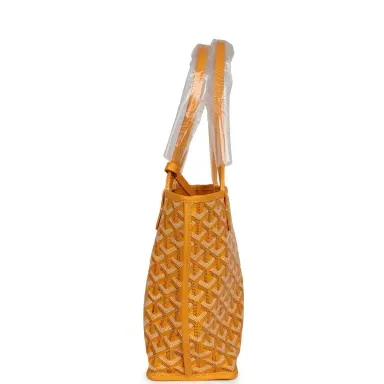 goyard Goyard Goyardine Yellow Anjou Mini Bag Palladium Hardware | Thumbnail 4