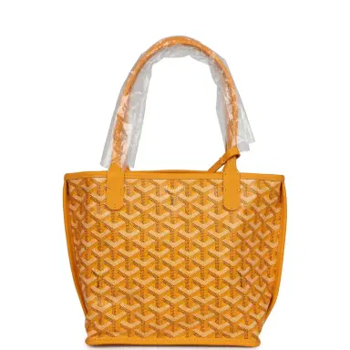 goyard Goyard Goyardine Yellow Anjou Mini Bag Palladium Hardware | Thumbnail 5