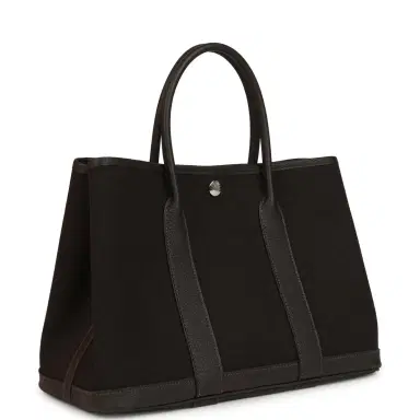 HERMÈS Hermes Garden Party 30 Ebene Negonda Palladium Hardware | Thumbnail 2
