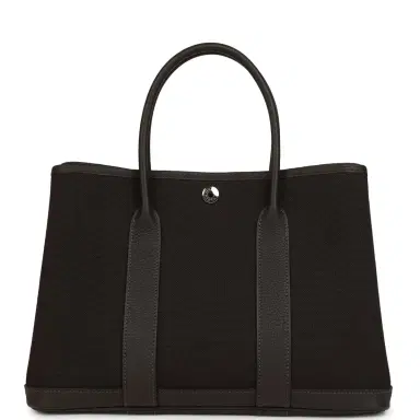 HERMÈS Hermes Garden Party 30 Ebene Negonda Palladium Hardware | Thumbnail 4