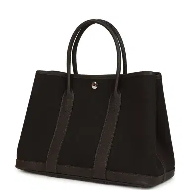 HERMÈS Hermes Garden Party 30 Ebene Negonda Palladium Hardware | Thumbnail 5