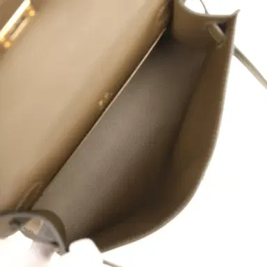 HERMÈS Hermes Kelly Pochette Vert Loden Swift Permabrass Hardware | Thumbnail 7