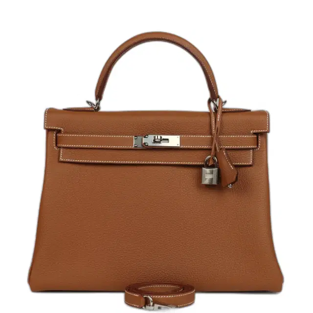 hermes Hermes Kelly Retourne 32 Gold Togo Palladium Hardware