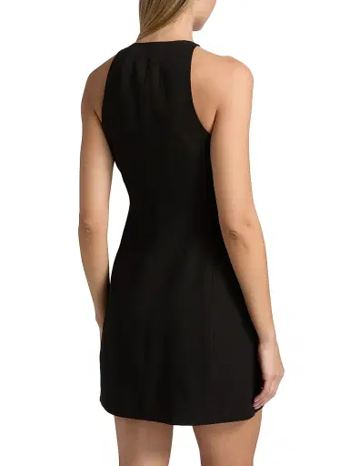 A.L.C. Women's Suri Linen-Blend Minidress - Black - Size 6 | Thumbnail 5