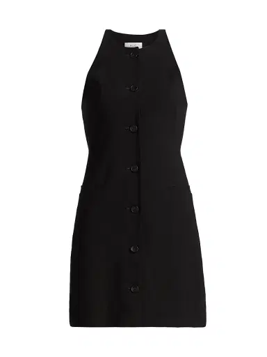 A.L.C. Women's Suri Linen-Blend Minidress - Black - Size 6 | Thumbnail 1