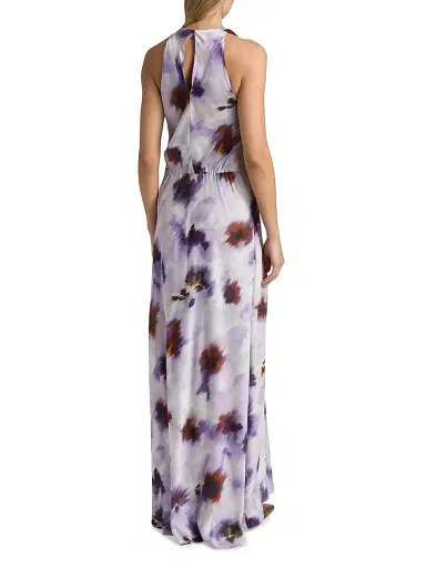 A.L.C. Women's Skylar Abstract-Print Gown - Lilac Multi - Size 14 | Thumbnail 5