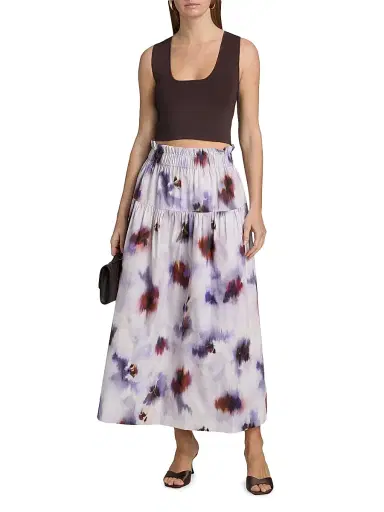 A.L.C. Women's Sera Crop Tank - Deepest Brown - Size XL | Thumbnail 2
