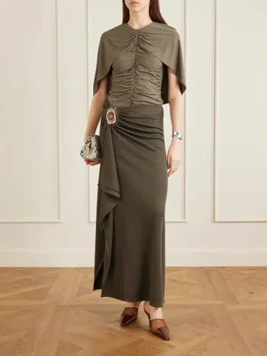 Christopher Esber Occhio Embellished Ribbed-jersey Maxi Skirt | Thumbnail 2
