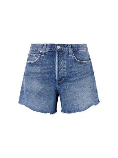 AGOLDE Nye Frayed Denim Shorts | Thumbnail 1 AGOLDE Nye Frayed Denim Shorts | Thumbnail 1