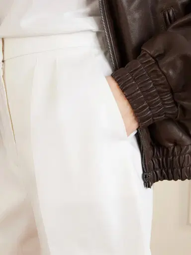 Max Mara Pleated Cotton-blend Shorts | Thumbnail 5