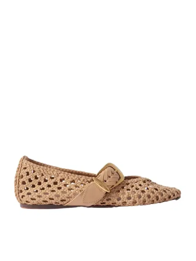 Alchemy Woven Leather Mary Jane Ballet Flats