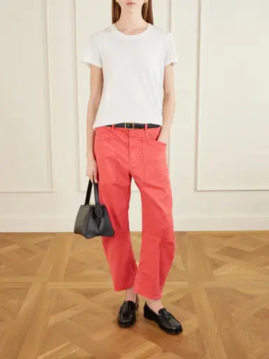 Nili Lotan Shon Cotton-blend Twill Tapered Pants | Thumbnail 2