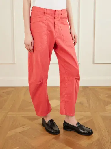 Nili Lotan Shon Cotton-blend Twill Tapered Pants | Thumbnail 3