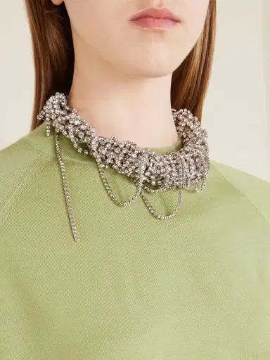 Dries Van Noten Crystal-embellished Silver-tone Necklace | Thumbnail 2