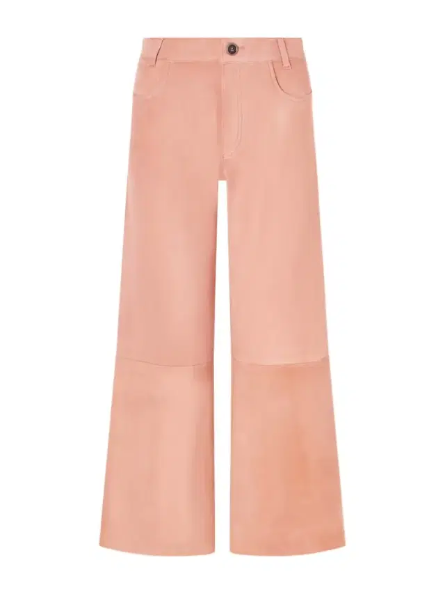 Lilou Suede Wide-leg Pants