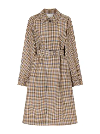 Frame Belted Checked Cotton-blend Trench Coat | Thumbnail 1 Frame Belted Checked Cotton-blend Trench Coat | Thumbnail 1