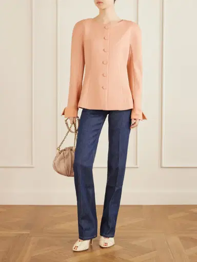 Chloé Wool-crepe Jacket | Thumbnail 2 Chloé Wool-crepe Jacket | Thumbnail 2