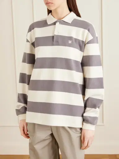 Aimé Leon Dore Striped Cotton-jersey Polo Sweater | Thumbnail 3 Aimé Leon Dore Striped Cotton-jersey Polo Sweater | Thumbnail 3