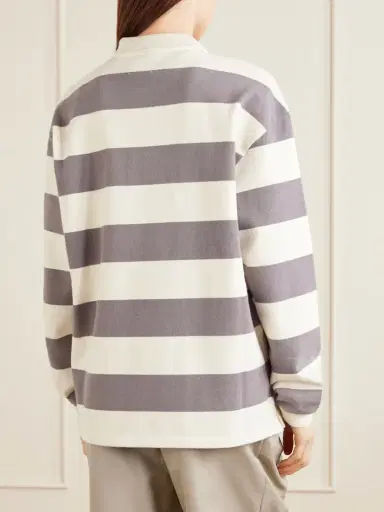 Aimé Leon Dore Striped Cotton-jersey Polo Sweater | Thumbnail 4 Aimé Leon Dore Striped Cotton-jersey Polo Sweater | Thumbnail 4