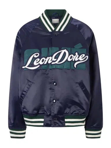 Aimé Leon Dore Logo-embroidered Satin Padded Varsity Jacket | Thumbnail 1