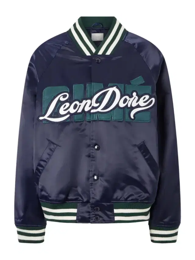Logo-embroidered Satin Padded Varsity Jacket