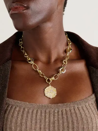 Foundrae Resilience Menagerie 18-karat Yellow And White Gold Diamond Necklace | Thumbnail 2 Foundrae Resilience Menagerie 18-karat Yellow And White Gold Diamond Necklace | Thumbnail 2