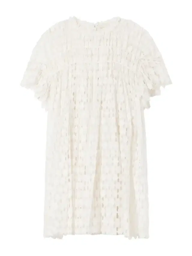 Layla Pleated Cotton-blend Lace Mini Dress