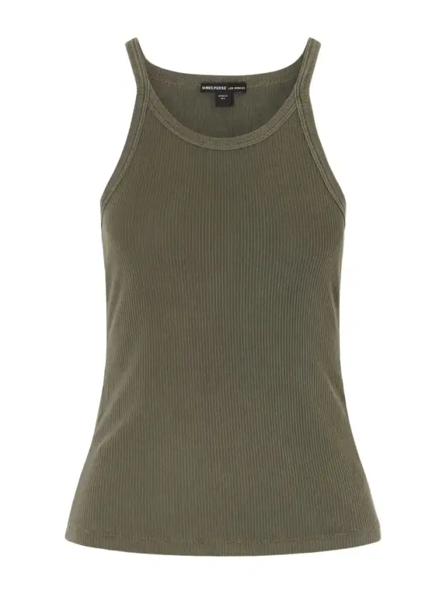 Ribbed Supima Cotton-blend Tank