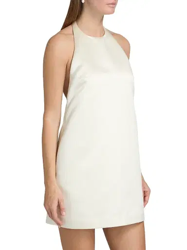 A.L.C. Women's Sophia Shift Halterneck Minidress - Off White - Size 14 | Thumbnail 4 A.L.C. Women's Sophia Shift Halterneck Minidress - Off White - Size 14 | Thumbnail 4