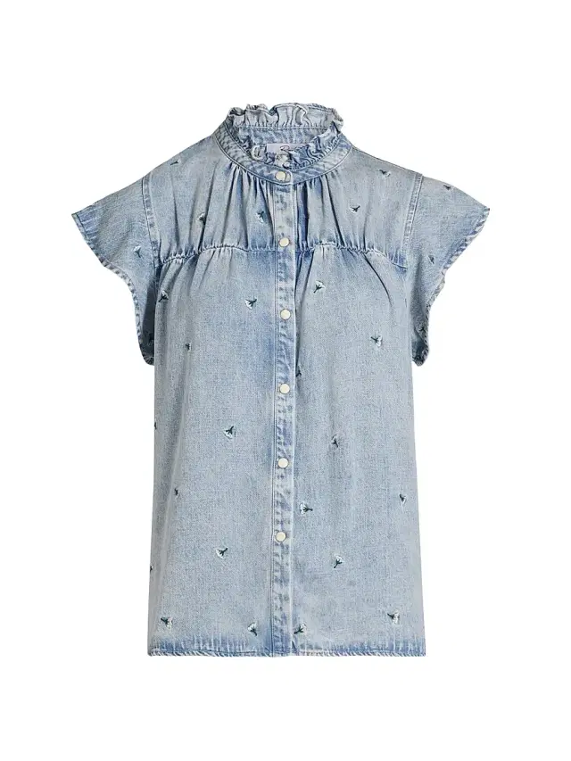 Rails Women's Ruthie Floral Embroidered Top -  Carnations