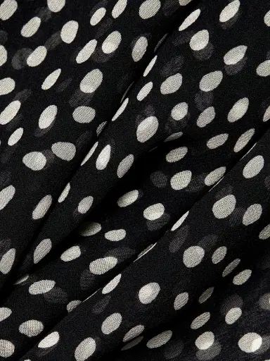 Nili Lotan Women's Clea Wild Dot Silk Drawstring Pants | Thumbnail 7