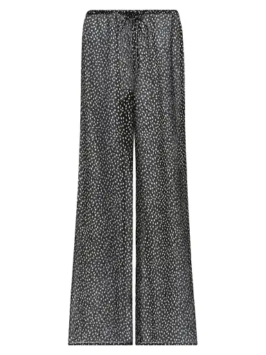 Nili Lotan Women's Clea Wild Dot Silk Drawstring Pants | Thumbnail 1