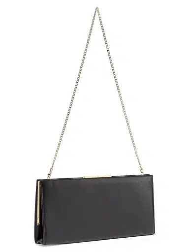Nili Lotan Women's Anjelica Leather Clutch - Black | Thumbnail 2 Nili Lotan Women's Anjelica Leather Clutch - Black | Thumbnail 2