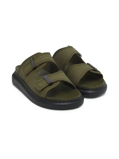 Alexander McQueen Men's Hybrid Double-Buckle Sandals - Green - Size 6 | Thumbnail 2