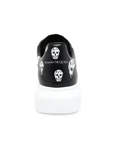 Alexander McQueen Men's Oversized Skull-Print Leather Low-Top Sneakers - Black White - Size 14 | Thumbnail 5 Alexander McQueen Men's Oversized Skull-Print Leather Low-Top Sneakers - Black White - Size 14 | Thumbnail 5