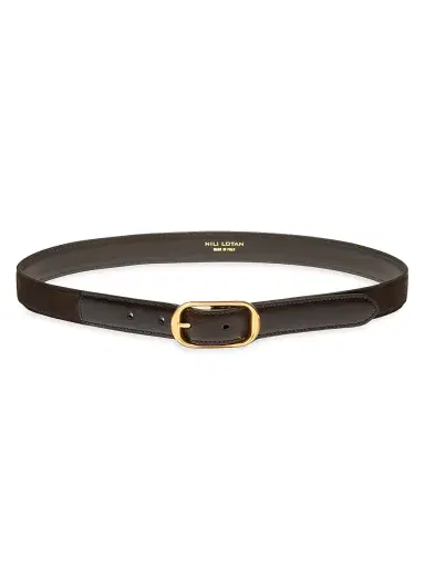 Nili Lotan Women's Reine Leather & Suede Belt | Thumbnail 1 Nili Lotan Women's Reine Leather & Suede Belt | Thumbnail 1
