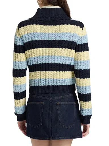 Guest In Residence Women's Kirby Striped Silk-Cotton Jacket | Thumbnail 5 Guest In Residence Women's Kirby Striped Silk-Cotton Jacket | Thumbnail 5