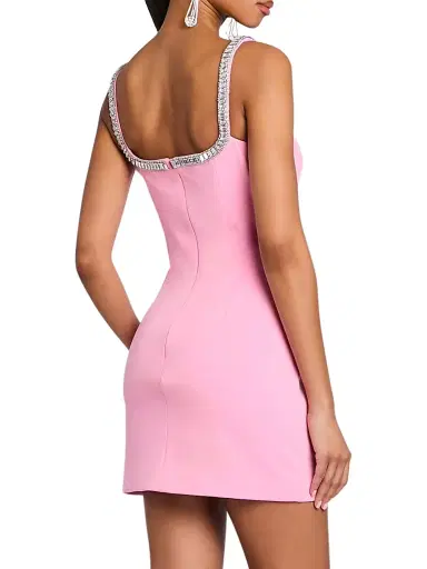 Retrofête Women's Talitha Embellished Minidress - Flamingo - Size XL | Thumbnail 5