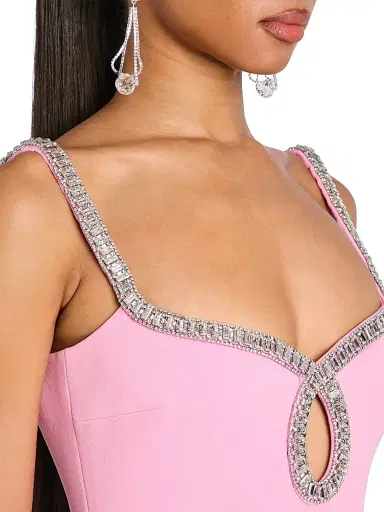 Retrofête Women's Talitha Embellished Minidress - Flamingo - Size XL | Thumbnail 7