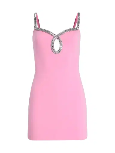 Retrofête Women's Talitha Embellished Minidress - Flamingo - Size XL | Thumbnail 1