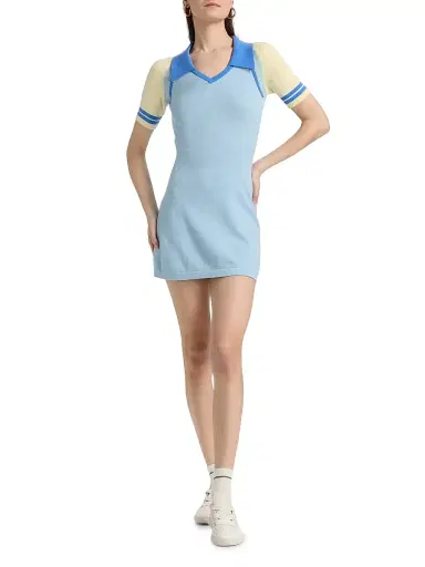 Guest In Residence Women's Ace Colorblocked Polo Minidress | Thumbnail 2