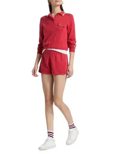 Guest In Residence Women's Runner Cotton-Cashmere Shorts | Thumbnail 2 Guest In Residence Women's Runner Cotton-Cashmere Shorts | Thumbnail 2